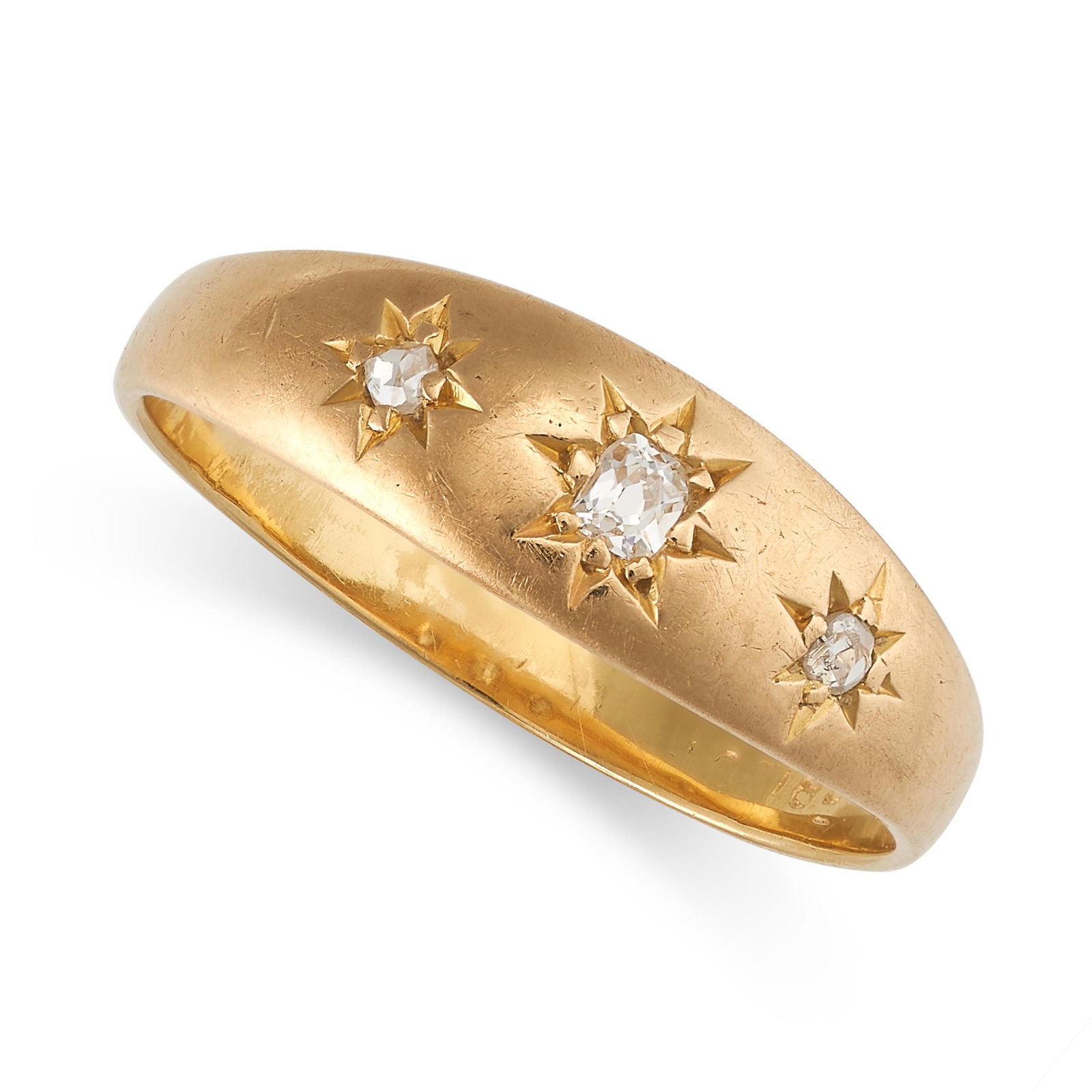 AN ANTIQUE DIAMOND GYPSY RING (1 of 2)