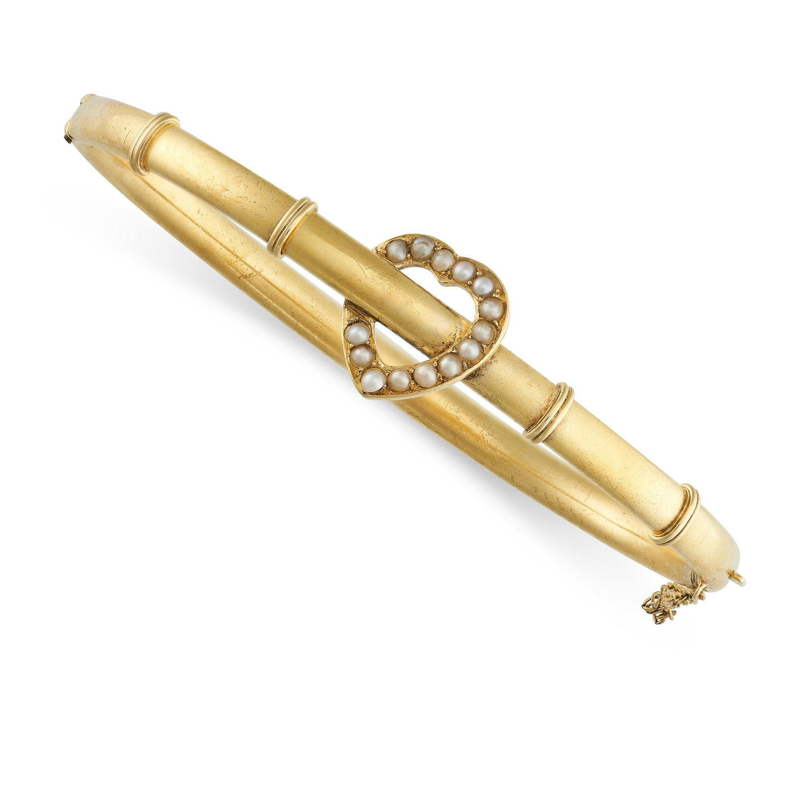 AN ANTIQUE PEARL SWEETHEART BANGLE, 19TH CENTURY in (1 of 1)