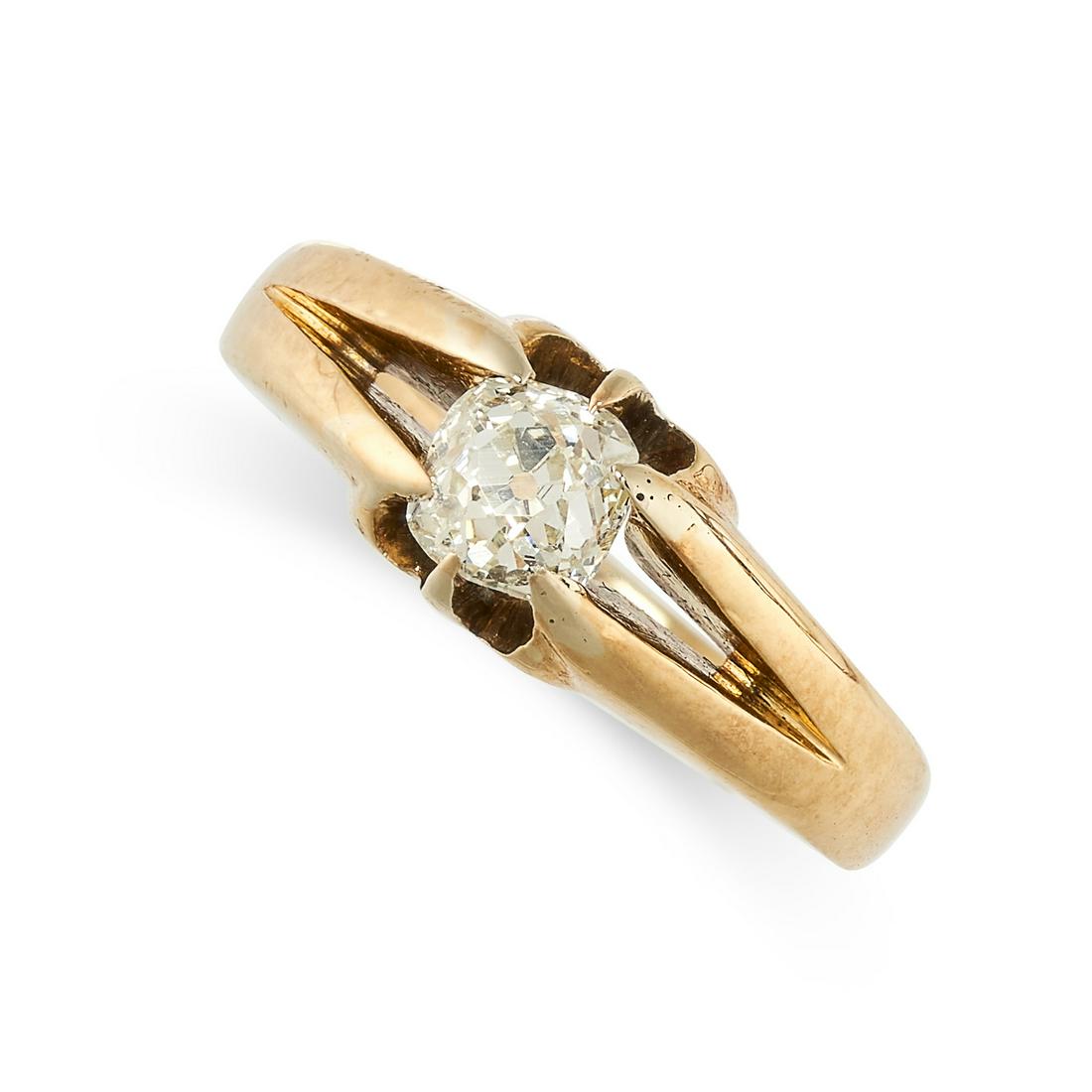 AN ANTIQUE VICTORIAN DIAMOND RING, 1897 in 18ct yellow (1 of 1)