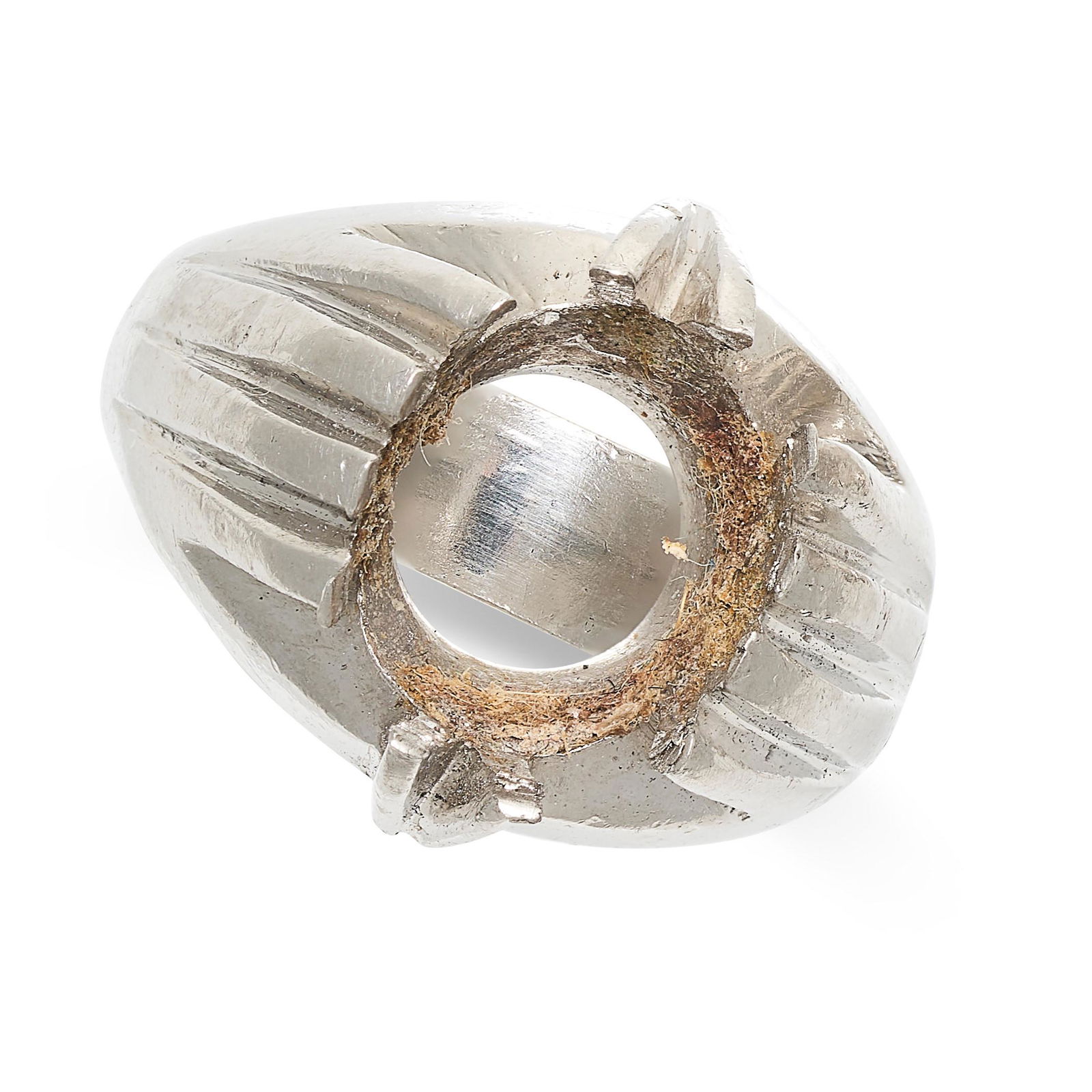 A SET OF FOUR RINGS in platinum, one set with a sapphire, one set with an amethyst, two with the (1 of 8)