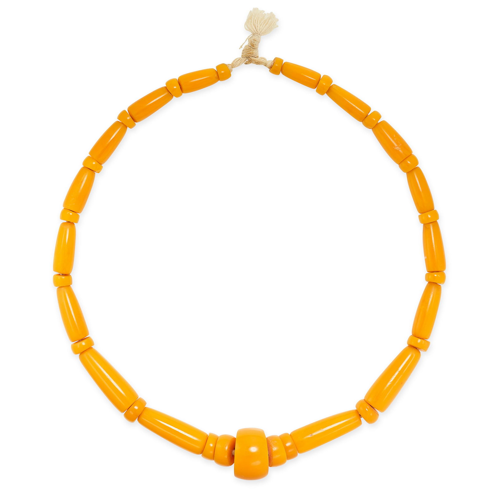 NO RESERVE- TWO AMBER BEAD NECKLACES one with butterscotch amber beads the other with round amber (1 of 2)