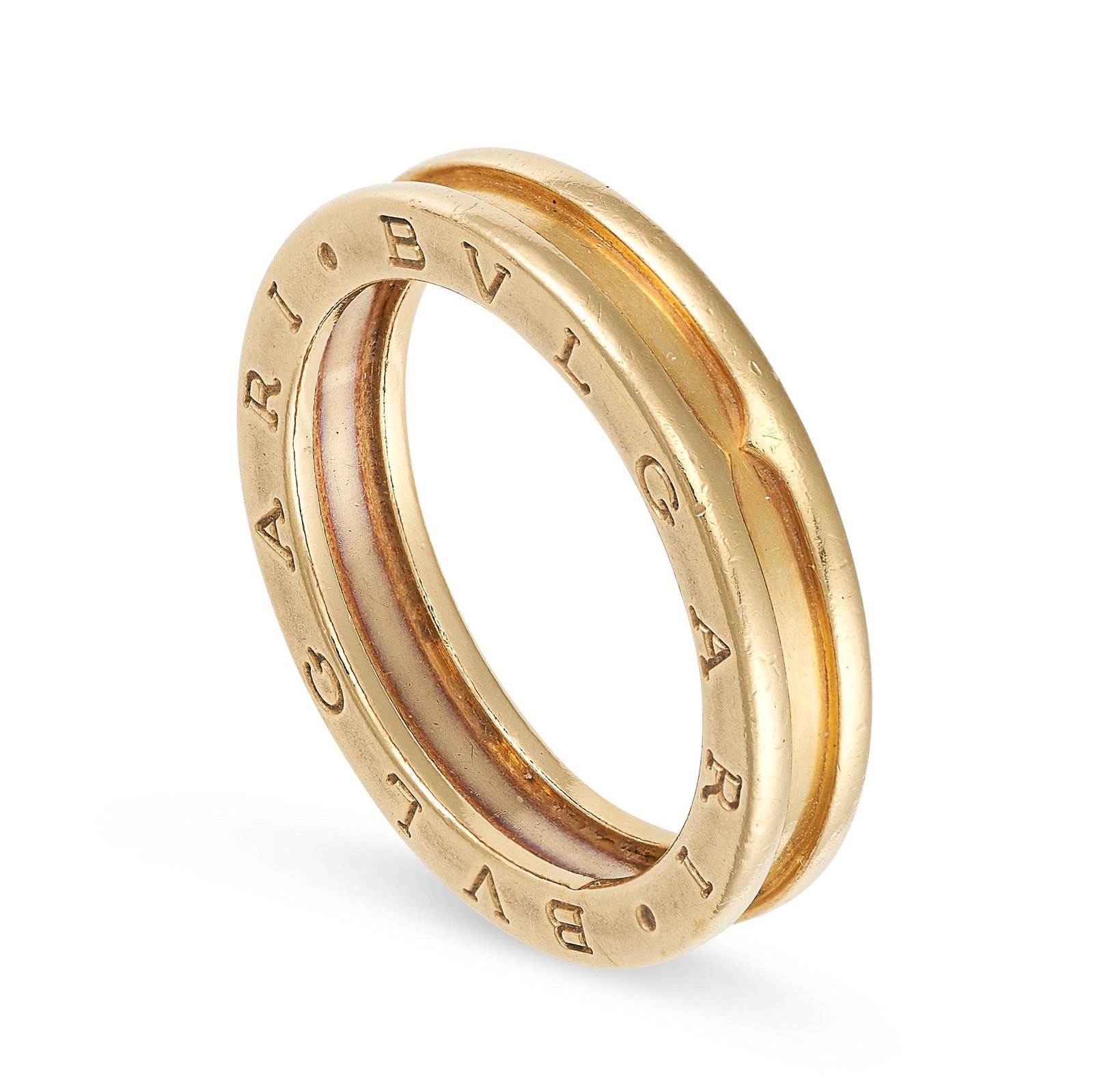 BULGARI, A B.ZERO 1 RING in 18ct yellow gold, the band with engraved lettering 'BVLGARI' to the (1 of 1)