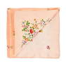 HERMES EMBROIDERED FLORAL SILK SCARF  Condition grade B.  73cm x 70cm. 100% silk peach scarf wi...