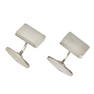 NO RESERVE - GEORG JENSEN, A PAIR OF VINTAGE SILVER CUFFLINKS design number 113, each comprising a