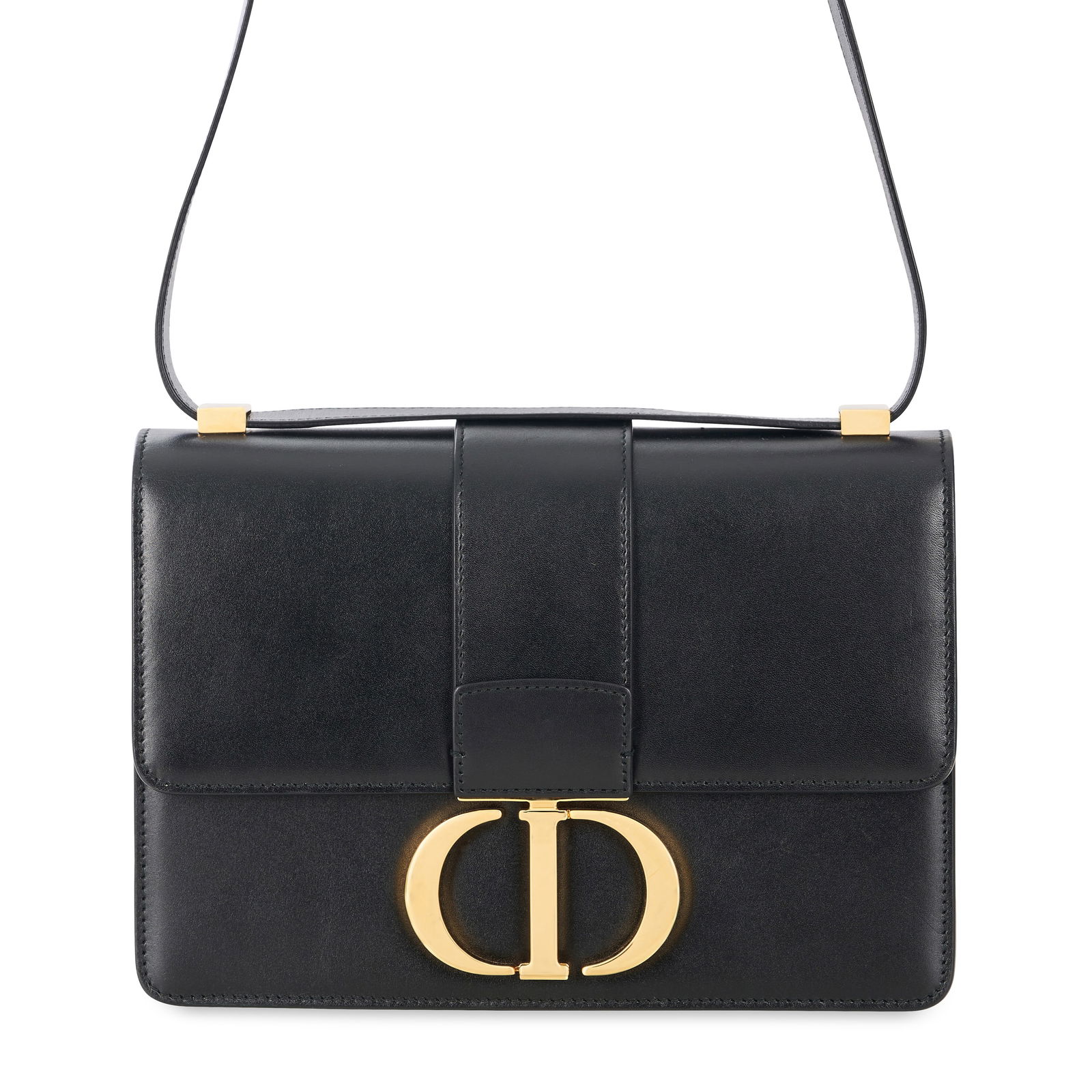 CHRISTIAN DIOR 30 MONTAIGNE BLACK BAG Condition grade B+. 24cm long, 17cm high. 25cm doubled st... (1 of 6)