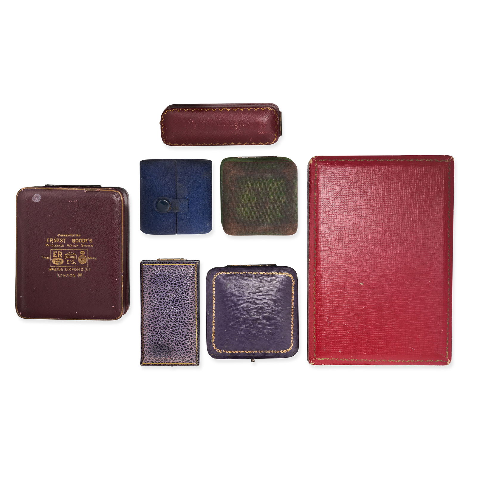 NO RESERVE - A COLLECTION OF VINTAGE AND ANTIQUE JEWELLERY BOXES comprising seven boxes of various (1 of 1)