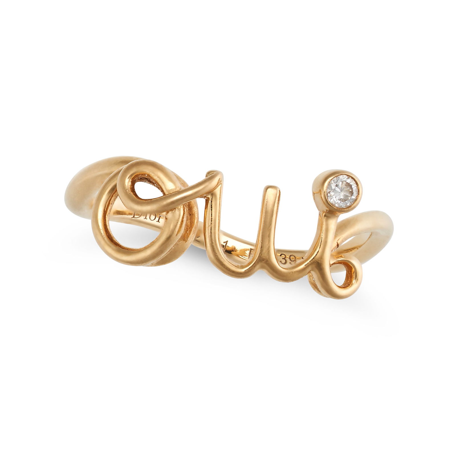 Dior A Dioramour Ring In 18ct Yellow Gold Designed As The