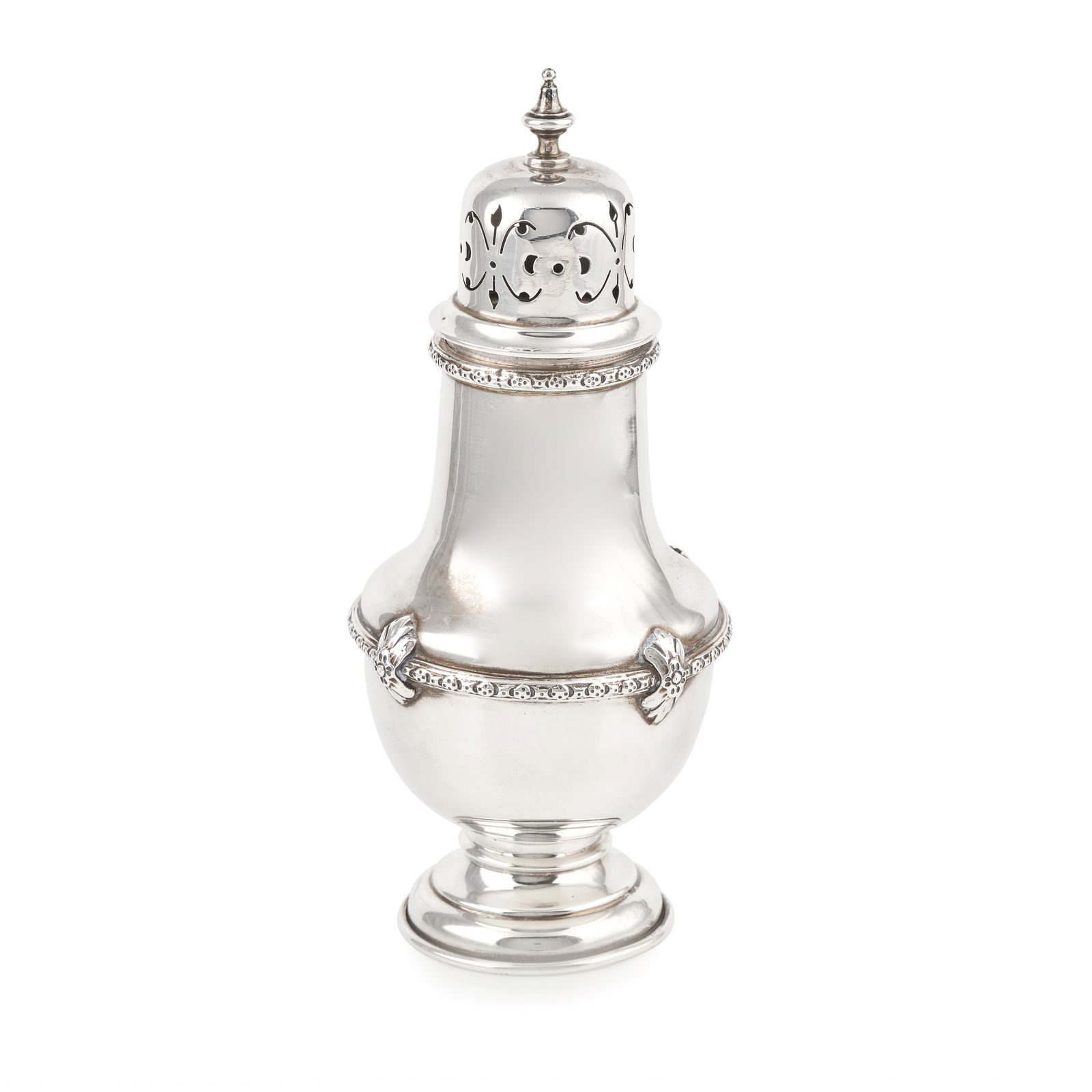 NO RESERVE - AN ANTIQUE GEORGE V STERLING SILVER SUGAR CASTER, ALEXANDER CLARK & CO LTD, BIRMINGH... (1 of 1)