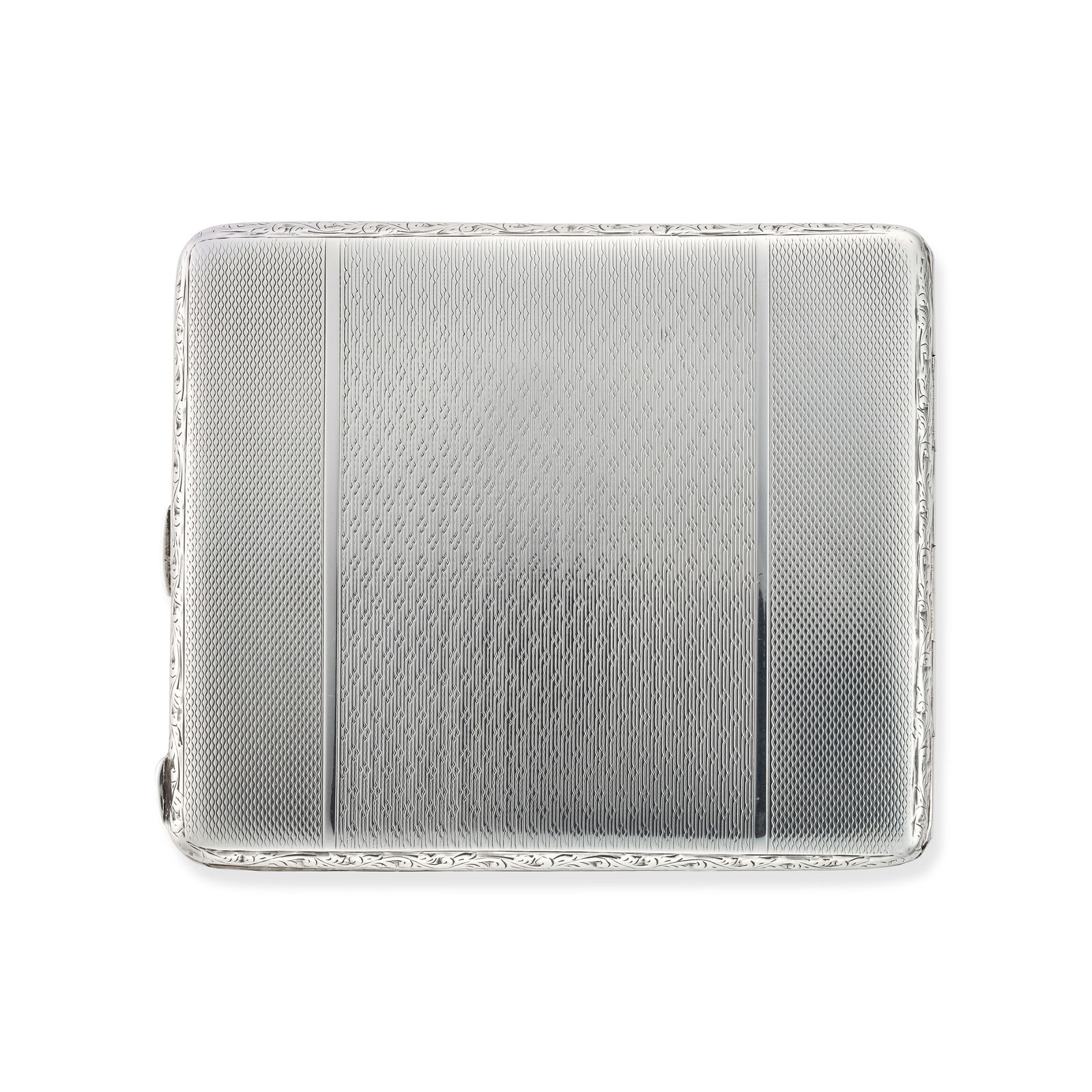 NO RESERVE - A GEORGE V STERLING SILVER CIGARETTE CASE, CHARLES S GREEN & CO LTD, BIRMINGHAM 1928... (1 of 2)