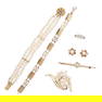 NO RESERVE - A COLLECTION OF JEWELLERY comprising a pair of pearl earrings, butterflies stamped K14,
