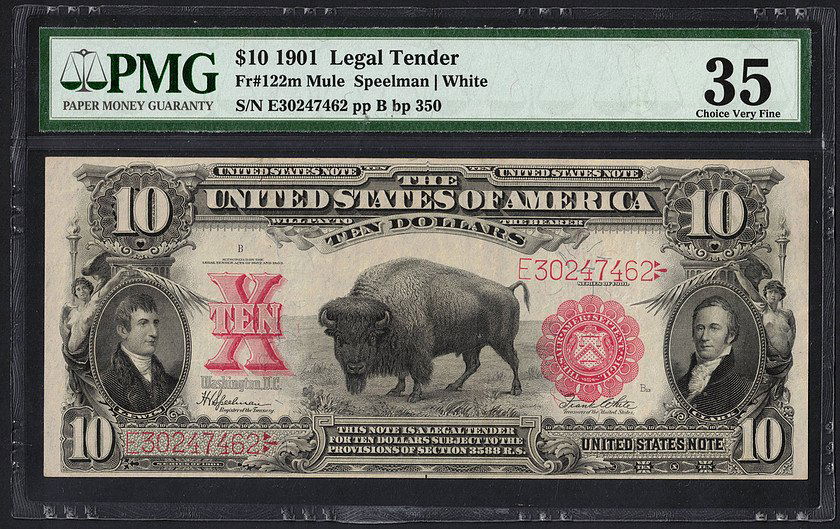 United States, Legal Tender, $10, 1901 (Fr#122m) (1 of 1)