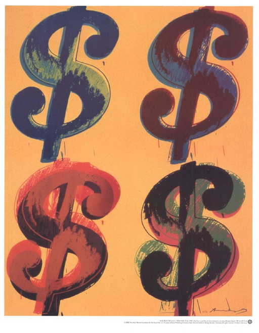 Andy Warhol Dollar Sign