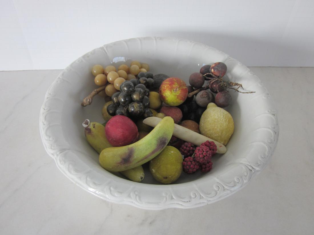 19th C. Bowl with Stone Fruit (1 of 3)