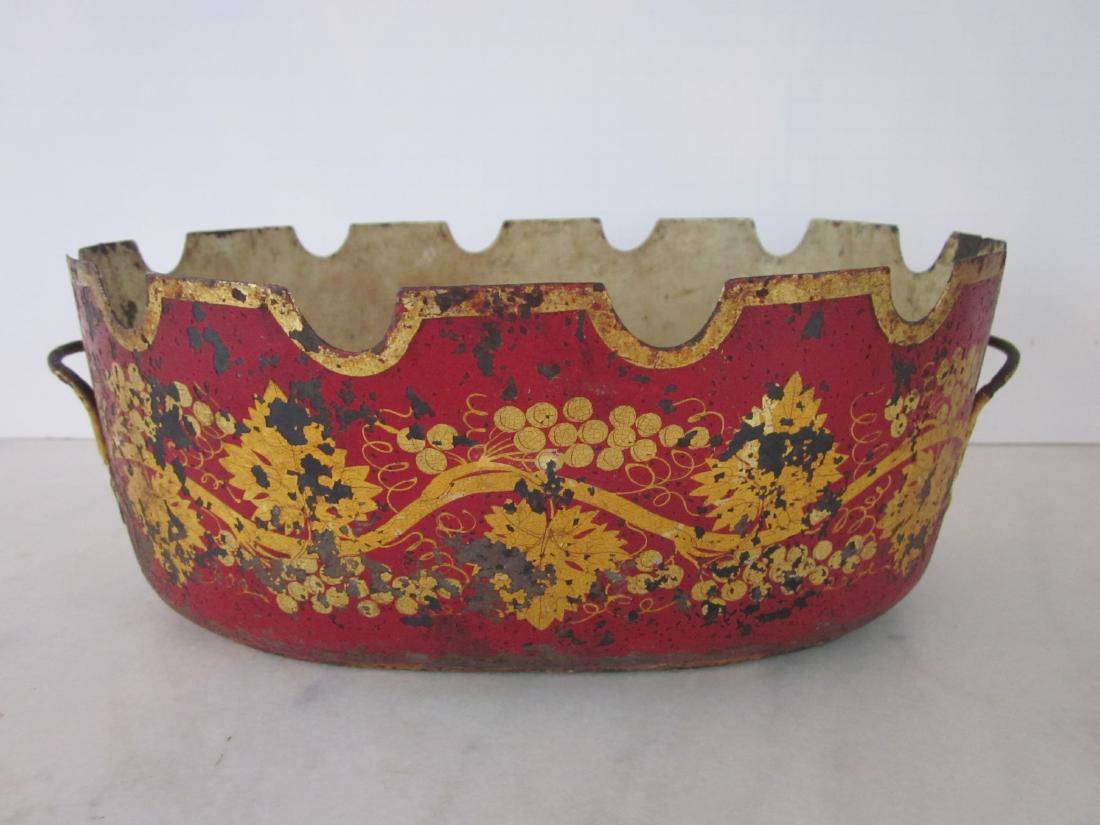 French Painted Tole Monteith (1 of 2)