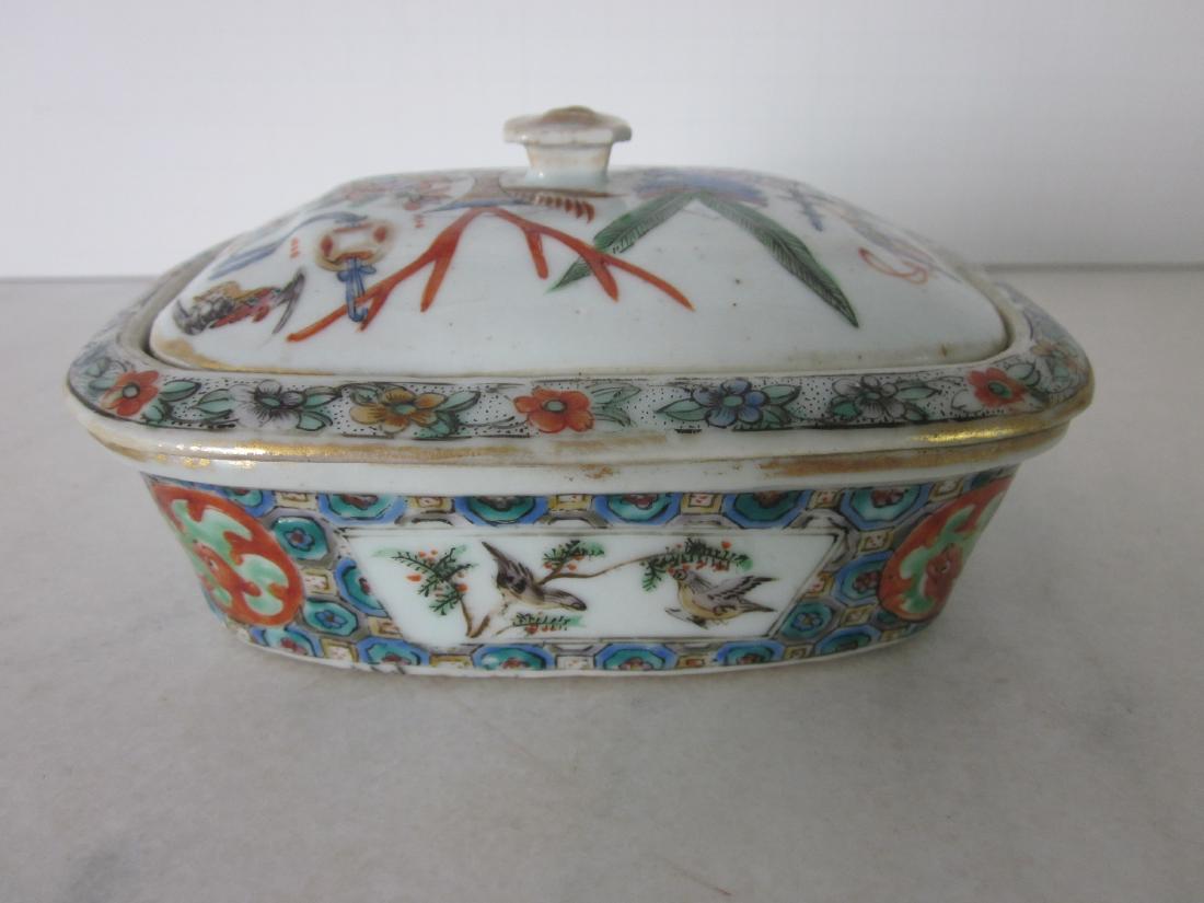 Unusual 19th C. Chinese 3-part Soap Dish (1 of 5)