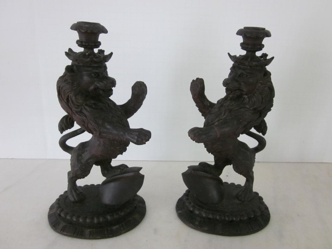 Pr. Lion-Form Candlesticks (1 of 6)