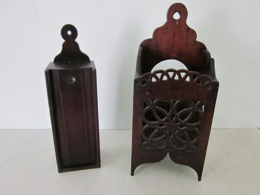 2 Early American Candle Boxes (1 of 8)