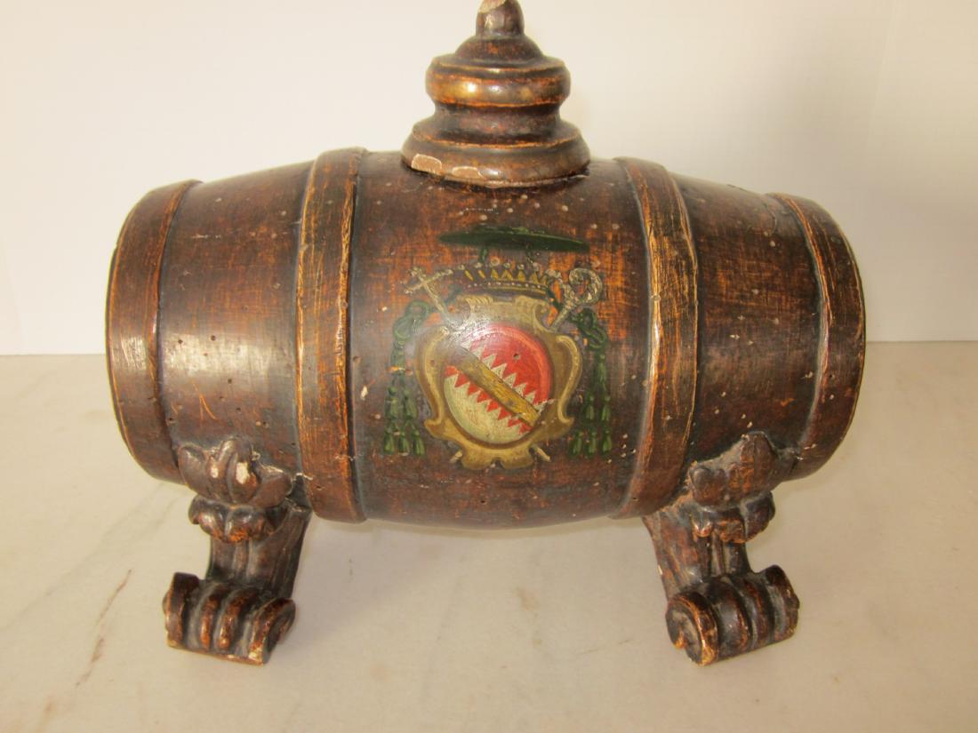 19thC Miniature Barrel Cask (1 of 3)