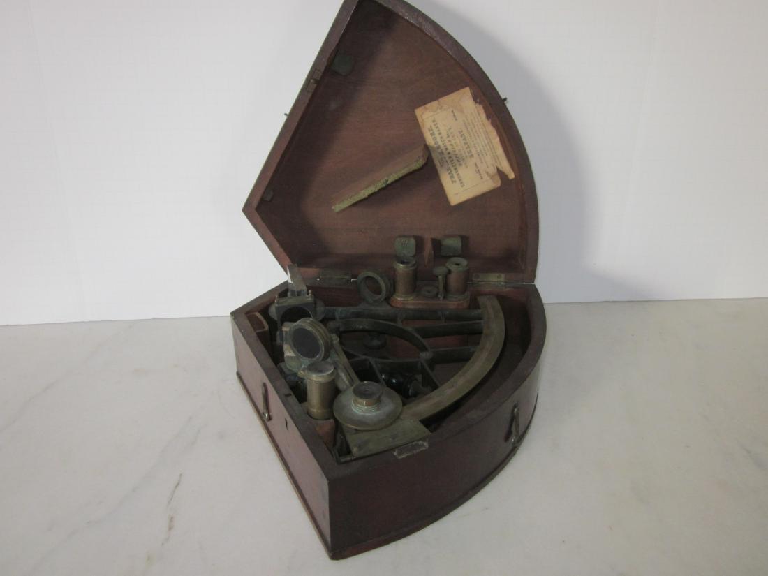 18th C. Brass Cased Sextant (1 of 4)