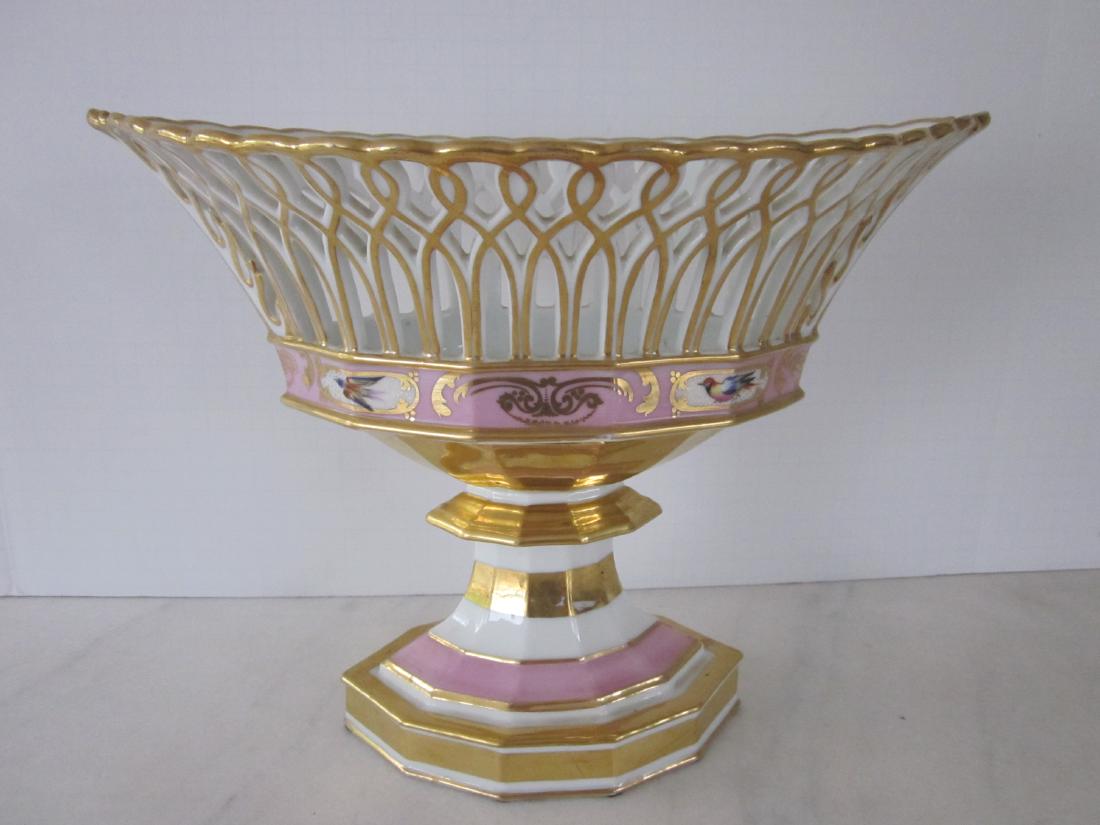 19thC Continental Porcelain Compote (1 of 5)