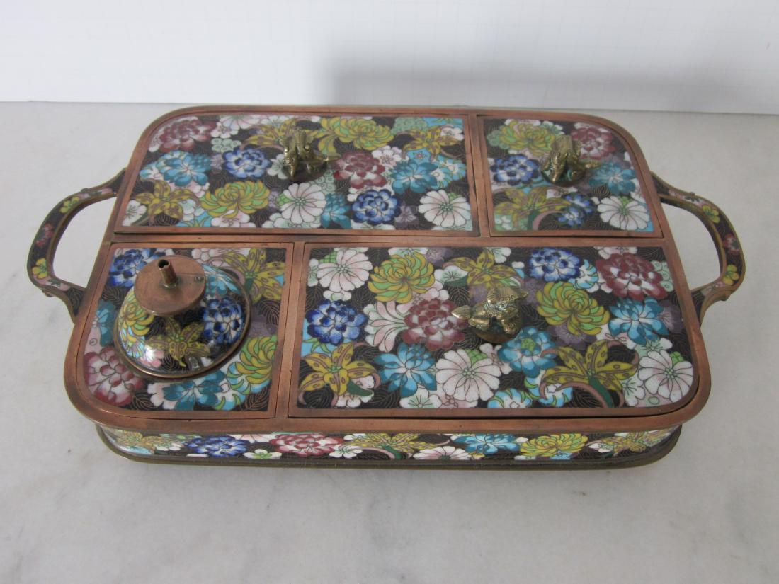 Chinese Cloisonne Scholar's Desk (1 of 6)