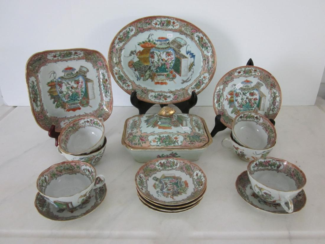 19th C Chinese Export Famille Vert Lot (1 of 10)