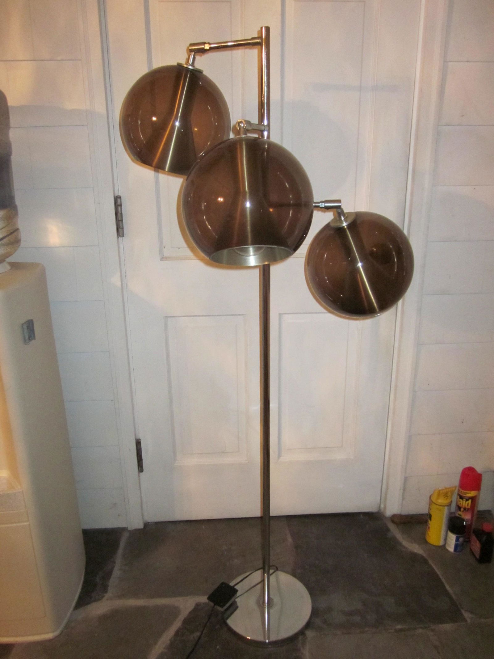 1960's Chrome and Glass Floor Lamp (1 of 4)