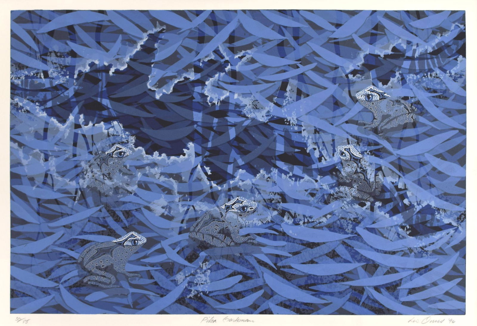 Lin Onus - Pitoa Garkman , 1994: Through his practice as an artist and advocate, Lin Onus played a pivotal role in the emergence of urban Aboriginal art. A Yorta Yorta man from Cumeraganga on the Murray River, he grew up in Melbourne