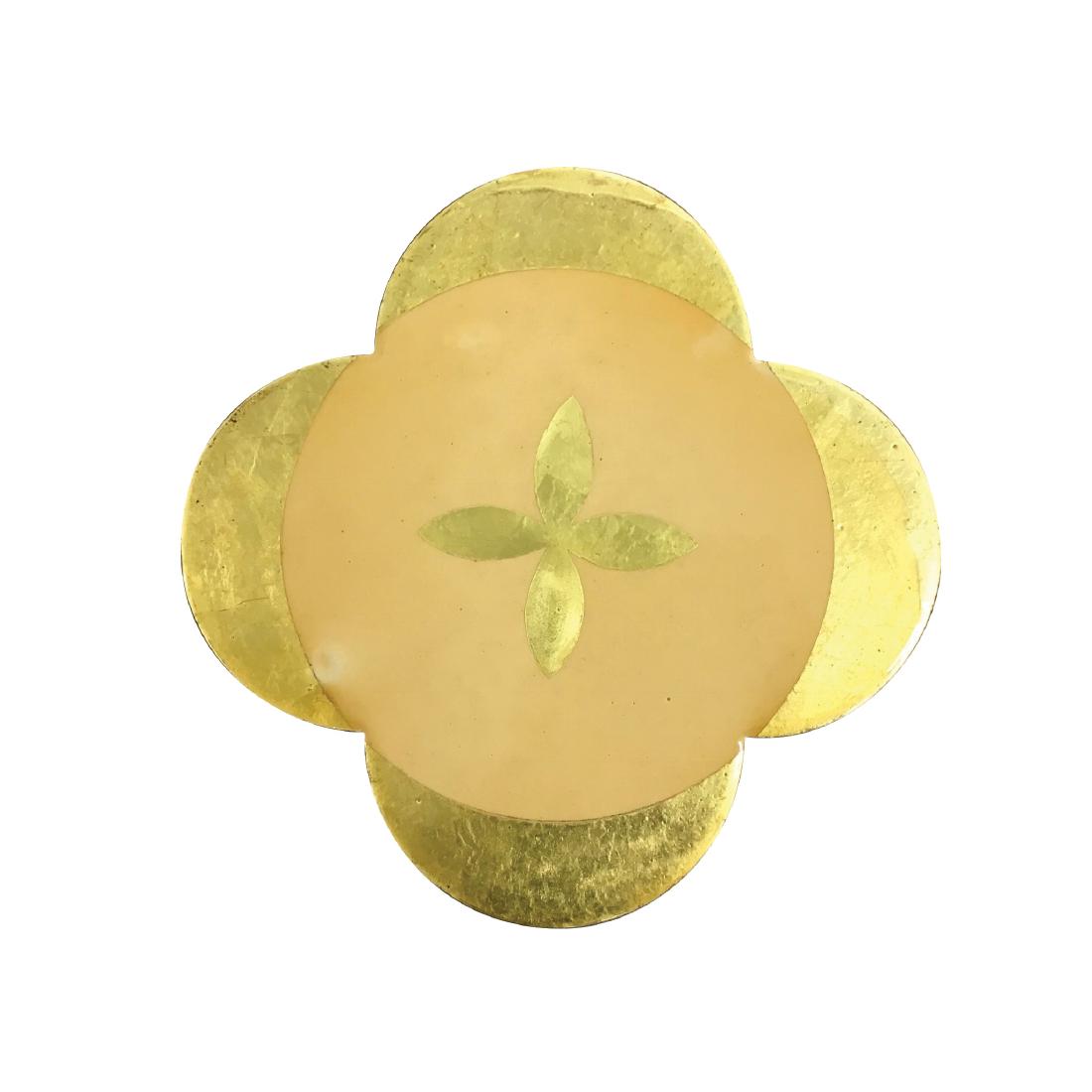 MAX GIMBLETT - Choice, 2000: Gesso, polyurethane, Swiss gold, wood panel - Signed, inscribed & dated 2000 verso