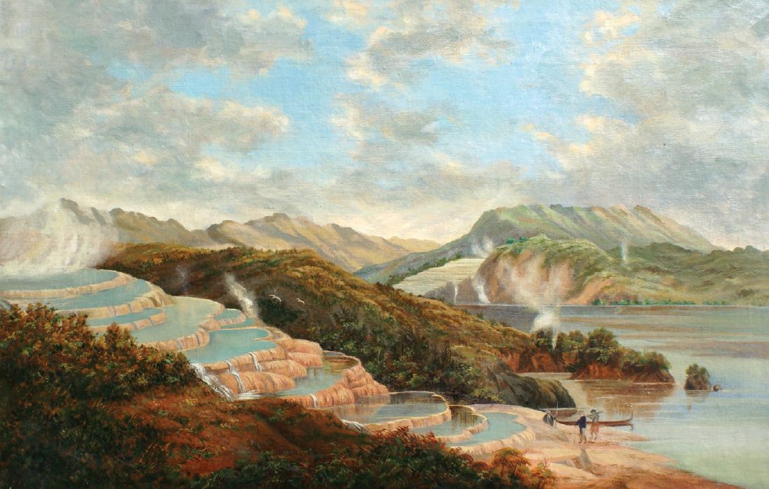 CHARLES BLOMFIELD ATTRIBUTED - Pink and White Terraces (1 of 1)