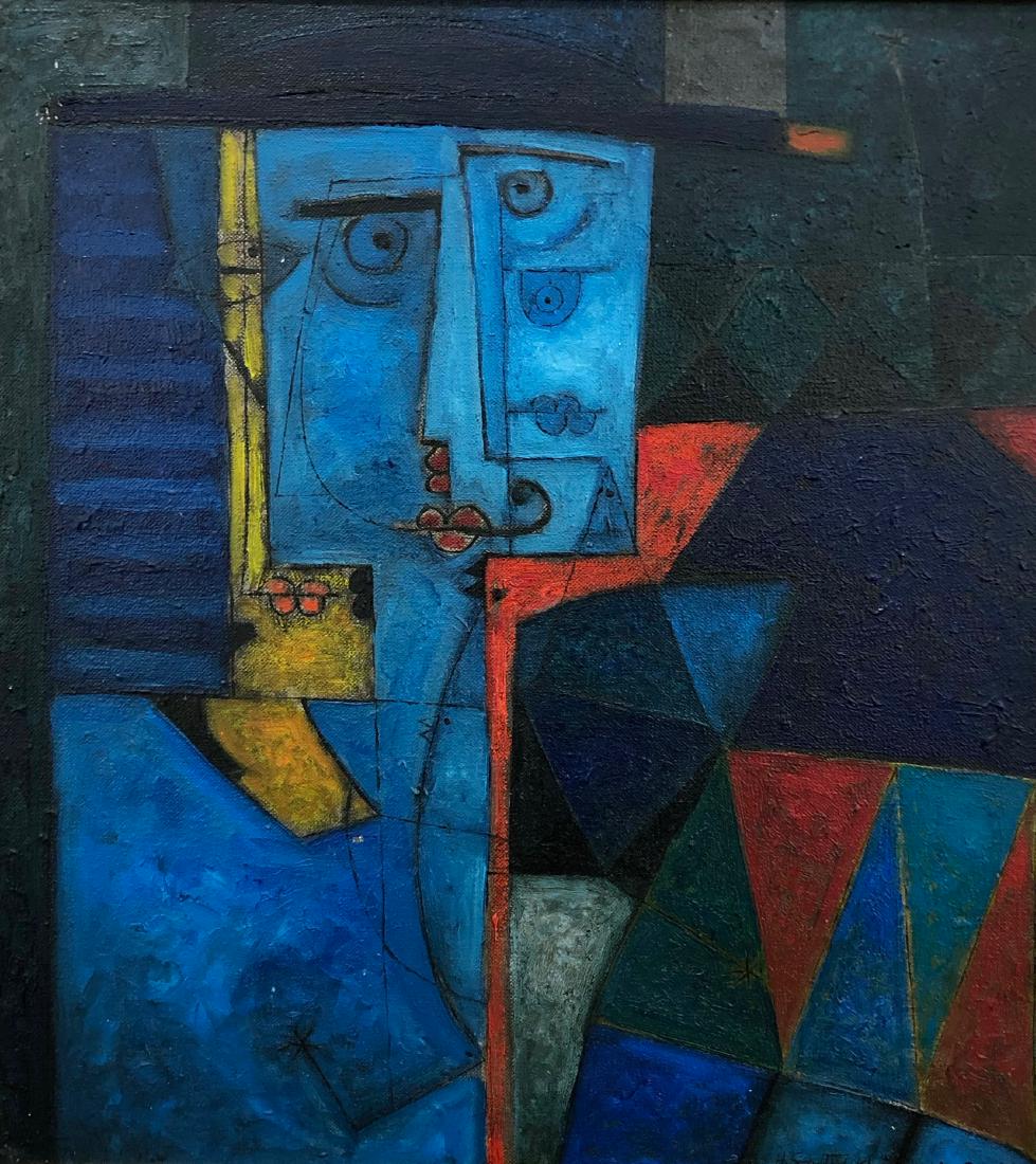 HENRYK SZYDLOWSKI - The Man from the Blue Lagoon: Oil on canvas - Signed & dated 1991-92