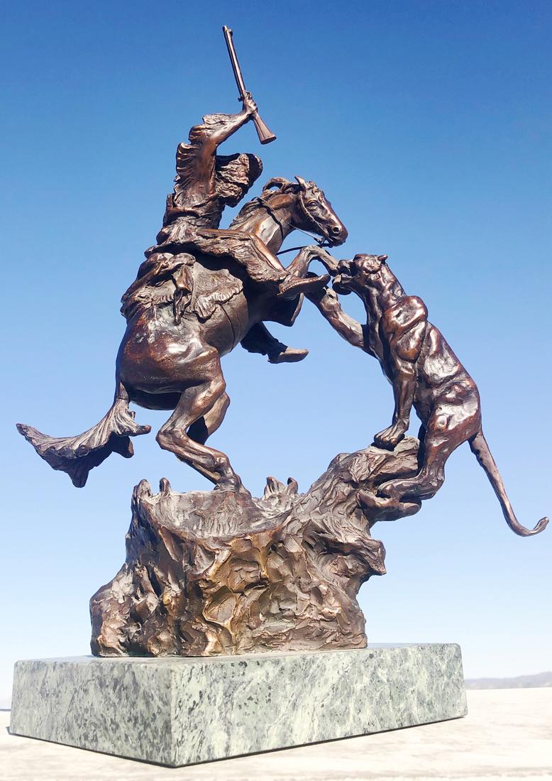 A Charles M.Russell Bronze Sculpture, Signed (1 of 6)