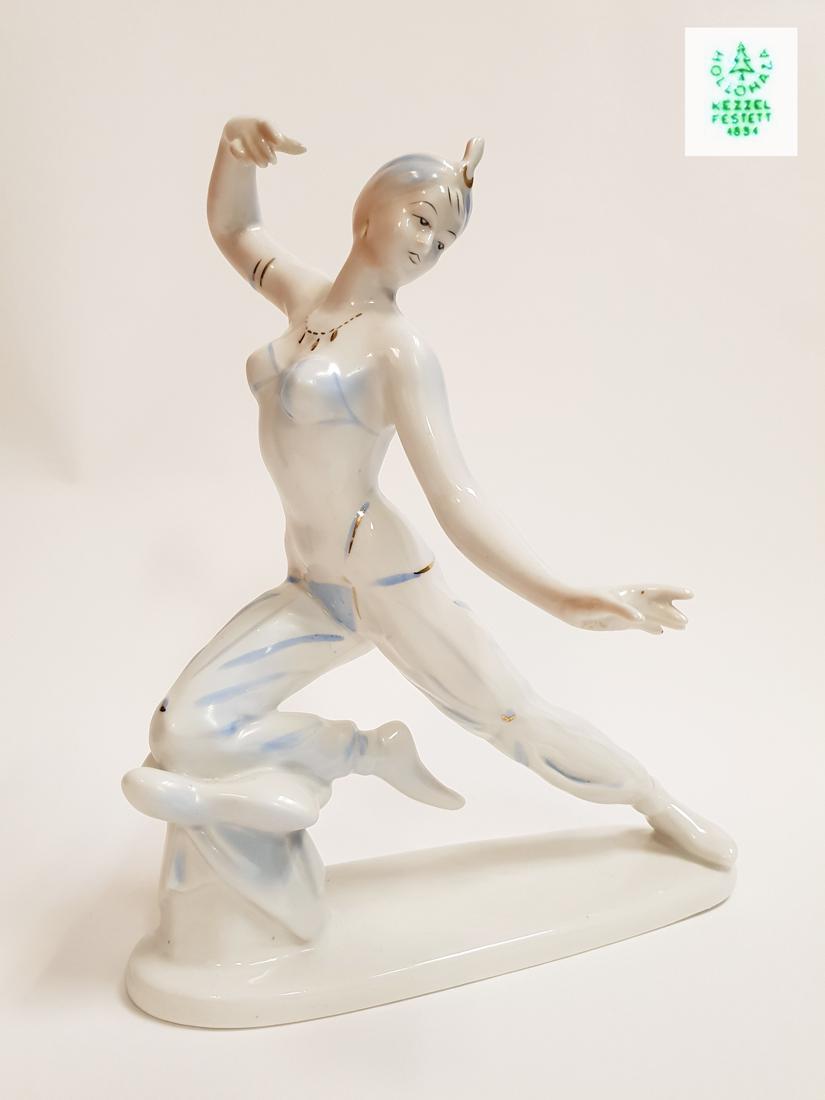 Vintage Orientalist Dancer Hollohaza Porcelain Figurine (1 of 10)