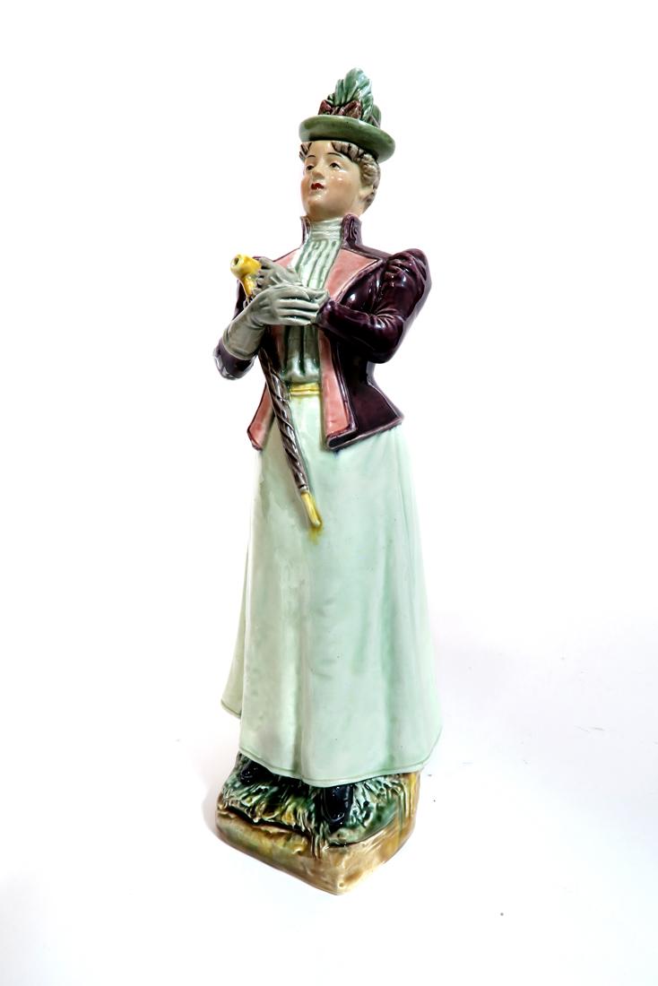 19th C. English Ceramic Figural Bottle (1 of 5)