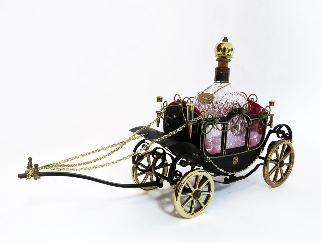 Contemporary Carriage Music Box Tantalus/Liquor Set (1 of 6)