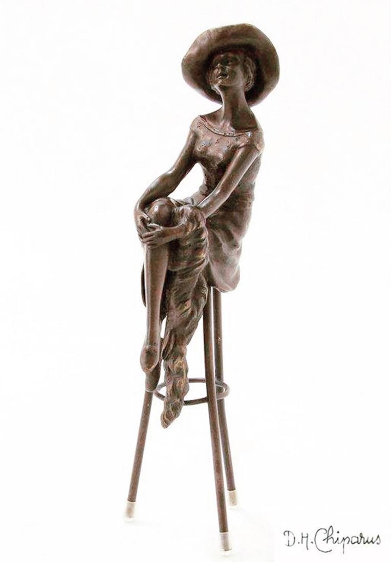 At the Bar, After D.H.Chiparus Bronze Figurine (1 of 8)