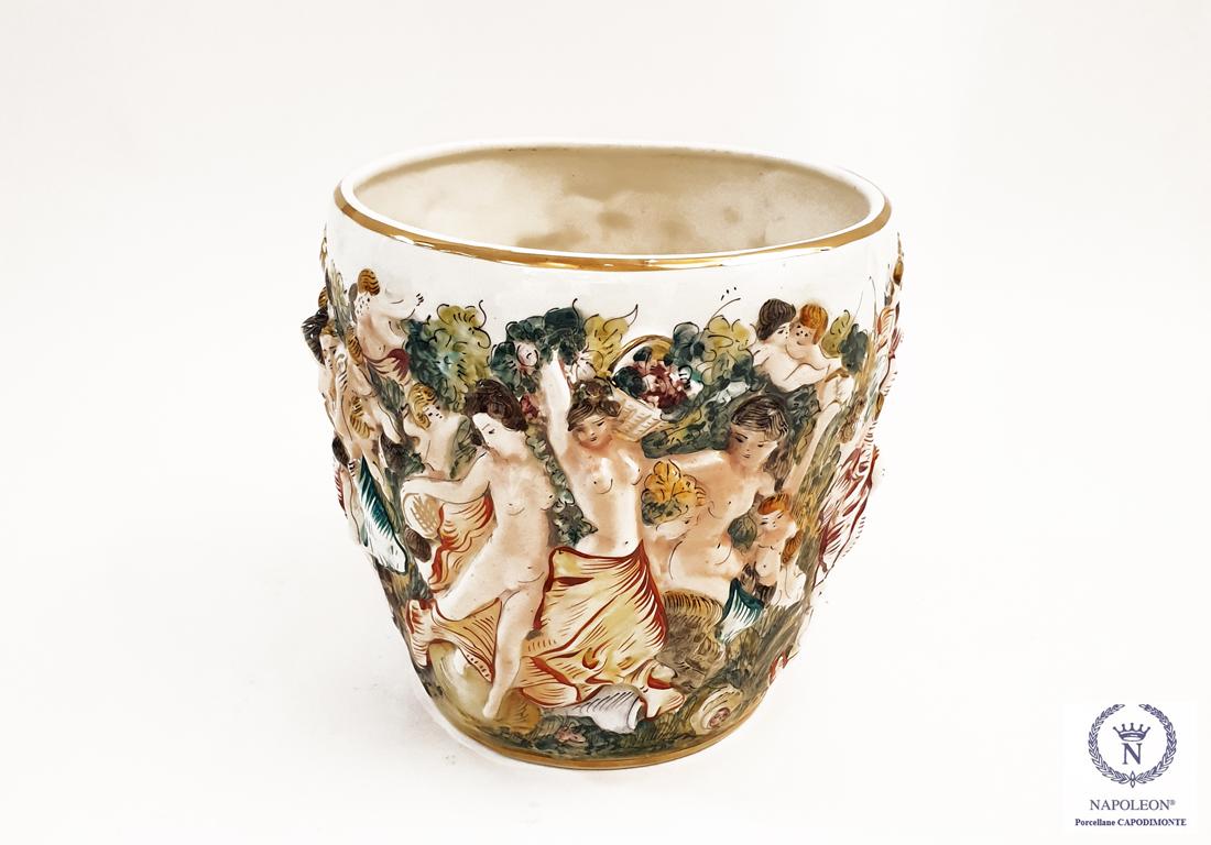 Vintage Italian Capodimonte Porcelain Vase / Jardinaire (1 of 10)