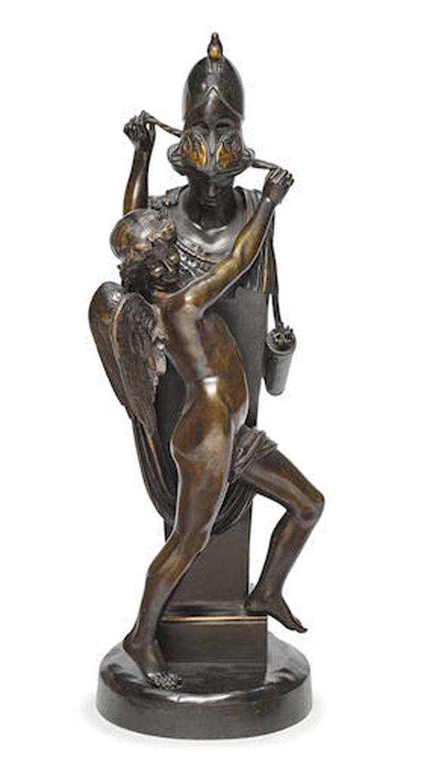 A FRENCH PATINATED BRONZE STATUE BY FELIX SANZEL (1 of 1)