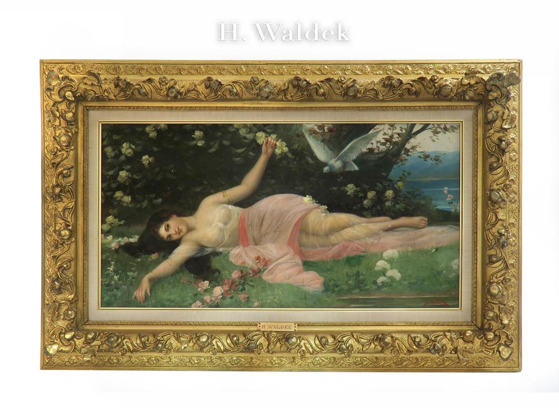 Oil on Canvas By H. Waldek (Austrian, 19th C.) (1 of 7)