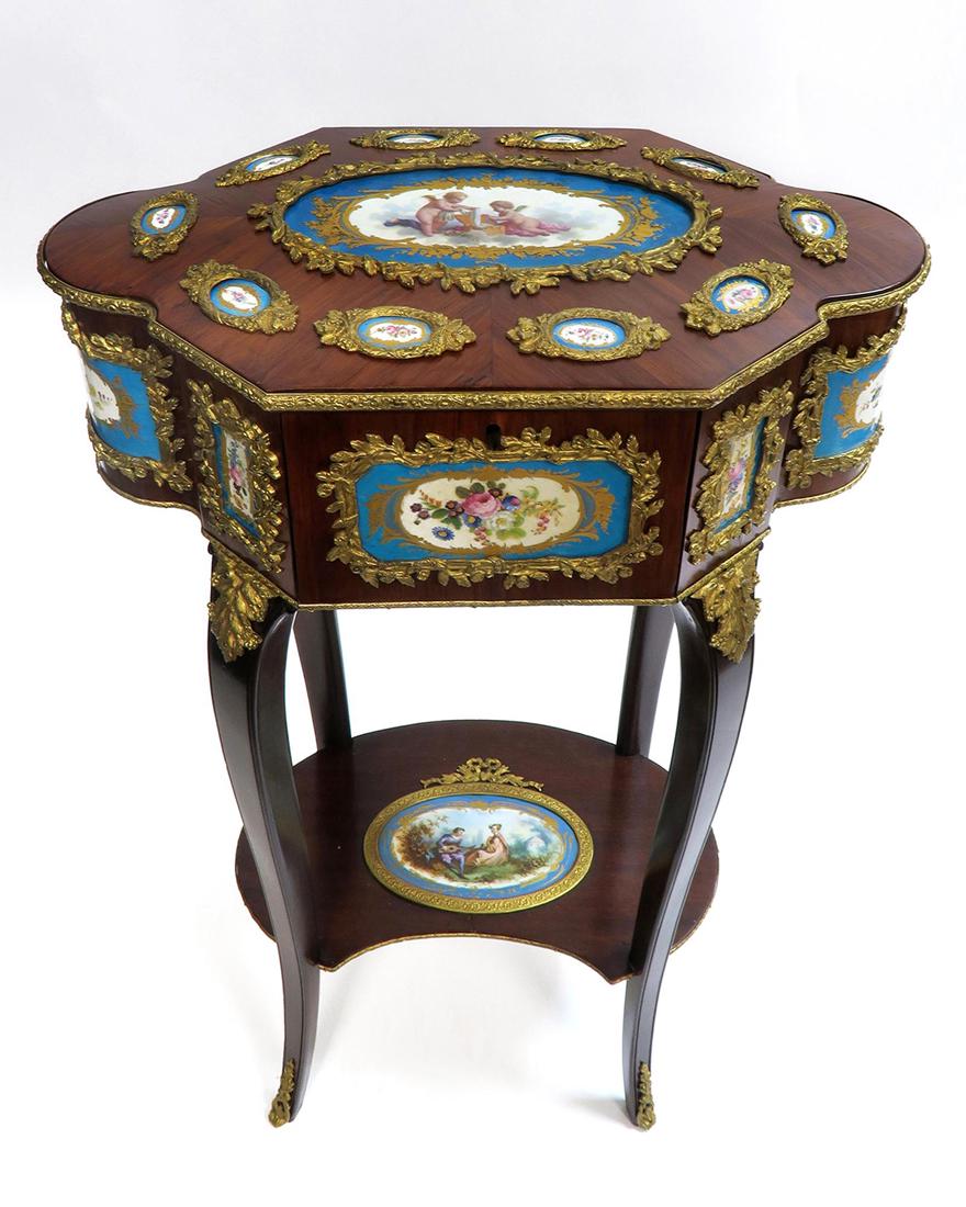 A Large 19th C. French Sevres Jewelry Box Table (1 of 7)
