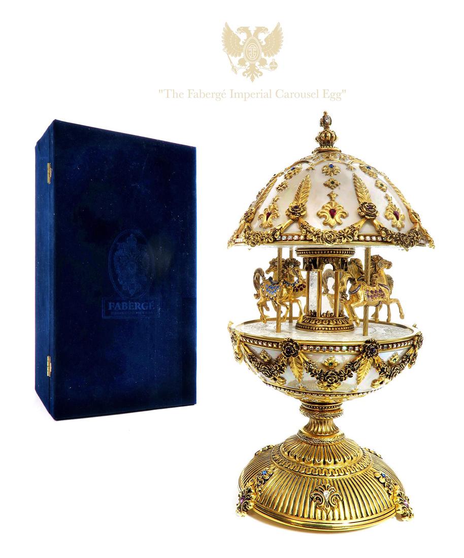 The House of Faberge Imperial Musical Carousel Egg (1 of 1)