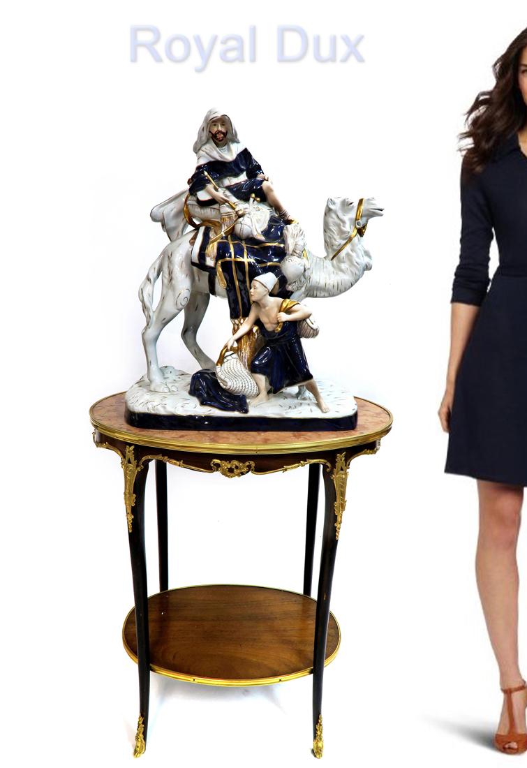 A Large Orientalist Royal Dux Porcelain Figurine (1 of 1)