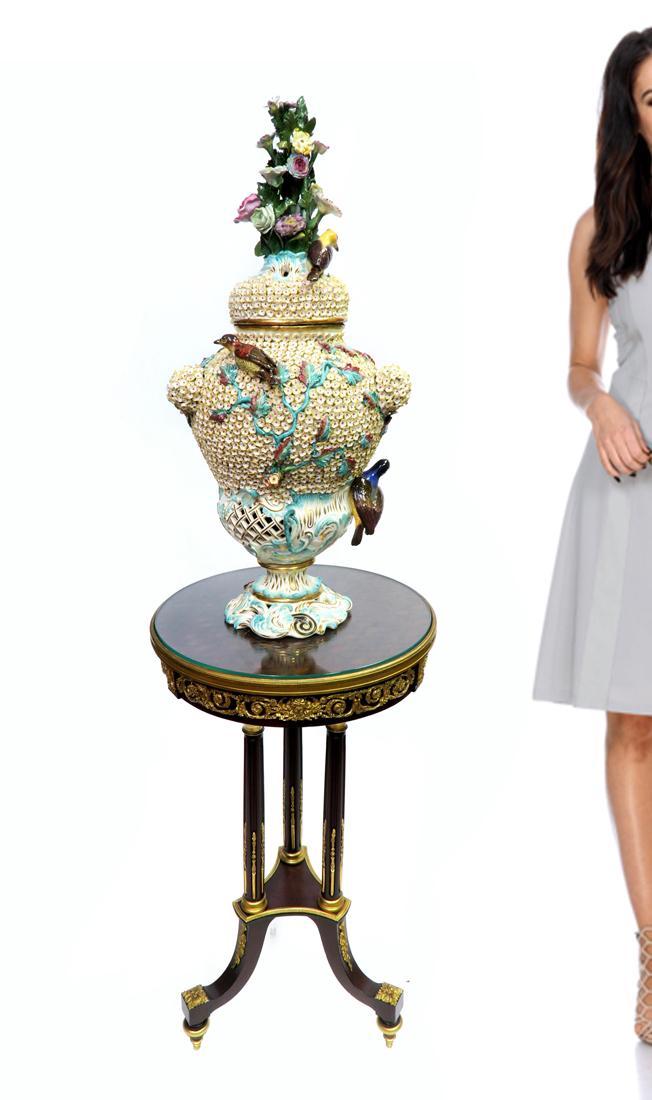 19th C. Meissen Style Snowball Schneeballen Vase (1 of 5)