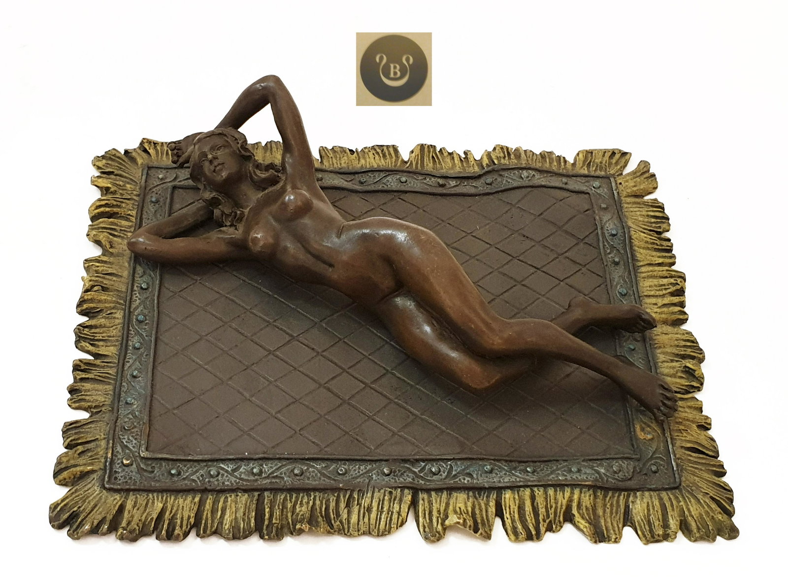 FRANZ BERGMAN ORIGINAL COLD PAINTED BRONZE FIGURINE: AUSTRIAN FRANZ BERGMAN ORIGINAL COLD PAINTED BRONZE SCULPTURE. Hallmarked. 7" x 5.1/2" x 1.1/2". About Artist: Franz Xaver Bergmann (or Franz Xaver Bergman) (July 27th 1861-1936) was the owner of a Vi