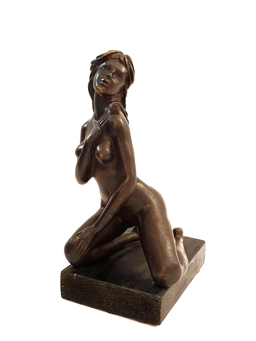 Vintage Art Deco French Bronze Statue, D.Estrada Signed (1 of 13)