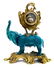 19th C. French Chinoiserie Bronze & Porcelain Clock - 3