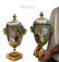 Large 19th C. Pair of Sevres Porcelain Urns & Cover