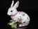 1920 French Galle Pottery Rabbit
