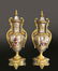 19th C. Bronze & Porcelain Platinum Ground Clock Set - 4