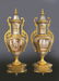 19th C. Bronze & Porcelain Platinum Ground Clock Set - 5